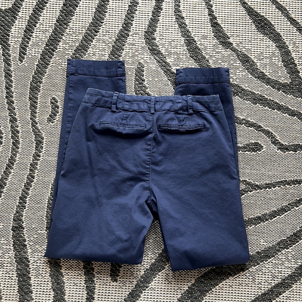 NYDJ Blue Cotton Trouser Style Pants - Picture 2 of 13